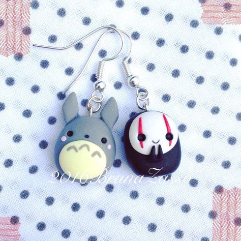 17 Best ideas about Polymer Clay Kawaii on Pinterest | Clay charms ... Earrings Fimo, Fimo Kawaii, Ghibli Totoro, Polymer Clay Kawaii, Fimo Polymer Clay, Anime Jewelry, Tanah Liat, Polymer Clay Jewelry Diy, Polymer Crafts