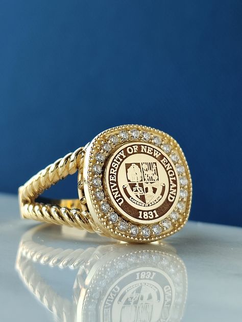 Class ring , Personalized gift , Graduation ring , Graduation gift , College ring ,Woman ring ,Solid gold ring college ring,Handmade jewelry by RoyaljeweleryDesign on Etsy College Ring, University Rings, Graduation Ring, School Rings, College Rings, Class Rings, Graduation Rings, Woman Ring, Solid Gold Ring