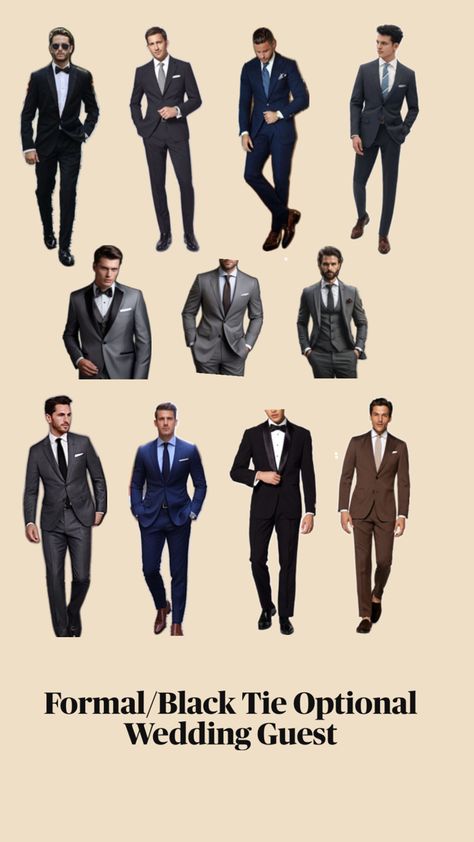 Men’s Wedding Guest Attire Black Tie Guest Attire, Black Tie Mens Attire, Black Tie Optional Wedding Guest, Black Tie Optional Attire, Black Tie Wedding Guest Attire, Men Wedding Attire Guest, Black Tie Wedding Attire, Male Wedding Guest Outfit, Wedding Guest Men