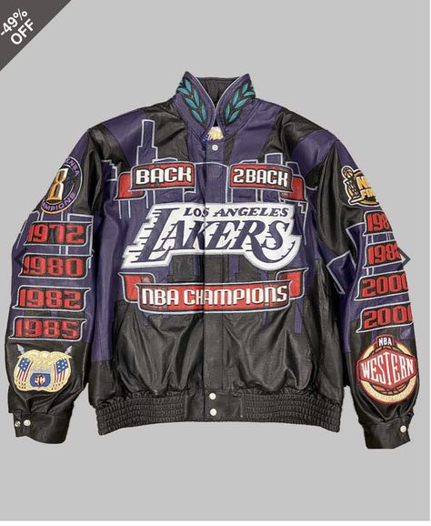 Baseball Jacket Outfit, Lakers Jacket, Lakers Championships, Nba Jacket, Streetwear Ideas, Nba Championship, Celebrities Leather Jacket, Lakers Kobe, Mens Shorts Outfits