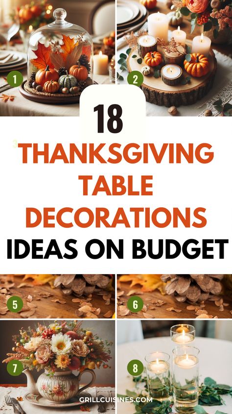 Discover 18 Simple Thanksgiving Table Decoration Ideas on a Budget! Transform your holiday table with these easy, cheap and affordable DIY decorations From rustic centerpieces to elegant place settings, find inspiration.#ThanksgivingDecor#falldecorThanksgiving Decorations Table Setting, Easy Thanksgiving Decorations, Diy Thanksgiving Centerpieces, Thanksgiving Table Centerpieces, Thanksgiving Centerpieces Diy, Thanksgiving Table Settings Simple, Rustic Table Centerpieces, Easy Diy Thanksgiving Thanksgiving Table Simple Decor, Thanksgiving Table Decorations Diy Cheap, Cute Thanksgiving Table Decor, Thanksgiving Banquet Table Decor, Easy Diy Thanksgiving Centerpieces, Thanksgiving Tablescapes Diy, Thanksgiving Centerpieces Diy Cheap, Easy Thanksgiving Decorations Diy, Easy Thanksgiving Tablescapes