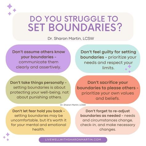 Healthy Boundaries Relationships, Sharon Martin, Self Help Skills, Relationship Boundaries, Mental Health Therapy, Personal Boundaries, Set Boundaries, Couples Counseling, Energy Healing Spirituality