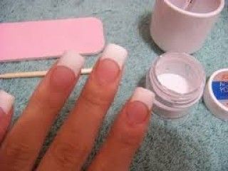 Acrylic Nails With Tips, Nails With Tips, Acrylic Nail Supplies, Acrylic Nails At Home, Nails Kit, Acrylic Tips, Diy Acrylic Nails, Nail Fungus, Simple Nail Designs