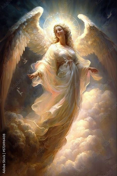 Angel Ascending, Heavenly Angels Art, Angel Pic, Guardian Angel Pictures, Angel Clipart, Golden Angel, Saint Gabriel, Real Angels, Angel Blessings