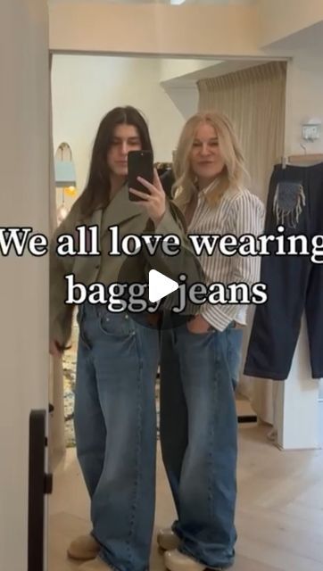 Salon Heleen Hulsmann on Instagram: "Jeans hack we all saw on Insta and it is a good one💙 . . #jeans  #baggy  #inspiration  #salonheleenhulsmann" Cuff Baggy Jeans, How To Cuff Baggy Jeans, Outfits With Baggy Jeans, May 21, Baggy Jeans, Cuff, How To Wear, On Instagram, Instagram