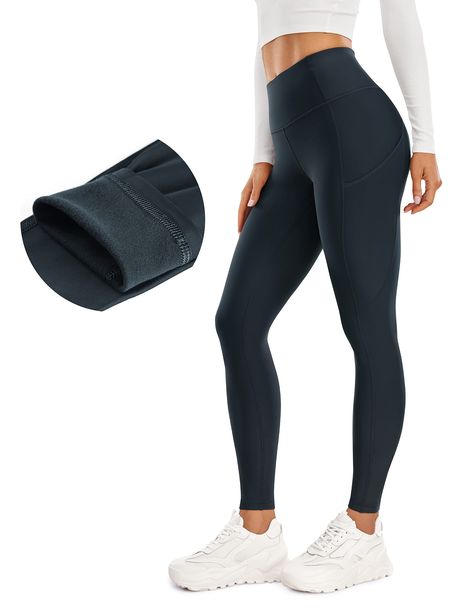 Hiking Leggings, Running Leggings Women, Thermal Fabric, Crz Yoga, Fleece Lined Leggings, Buy Leggings, Yoga Pants With Pockets, Thermal Leggings, Lined Leggings