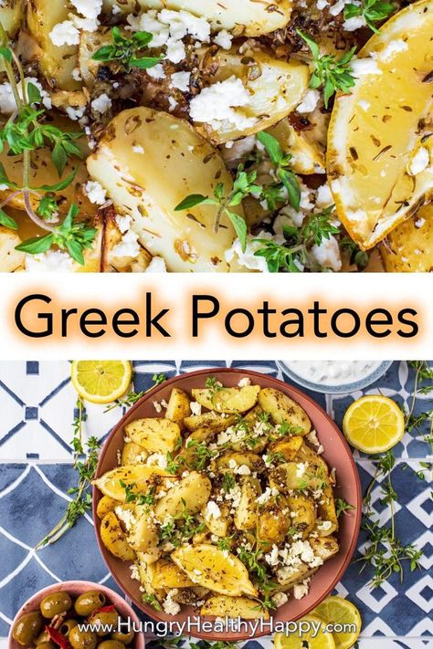 Summer Potatoes, Greek Bbq, Mediterranean Feast, Side Veggies, Greek Feast, Radishes Recipe, Greek Meze, Vegan Greek, Greek Dinners