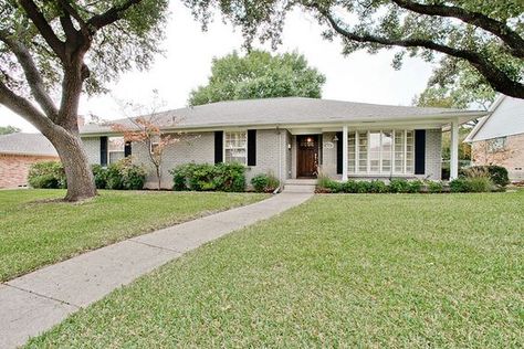 Ranch Shutters, Sw Dovetail, Grey Painted Brick, Painted Brick Ranch, House Flips, Painted Brick Exteriors, 8 House, Flip Photo, Paint Colors For House