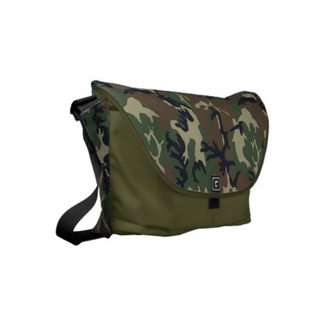 Military Green Camouflage Pattern Messenger Bag (€140) ❤ liked on Polyvore featuring bags, messenger bags, green bags, military bag, camo bag, military style bag and camouflage bag Green Messenger Bag, Camo Bag, Green Bags, Military Bag, Bags Messenger, Bag Green, Military Style, Messenger Bags, Poncho Liner