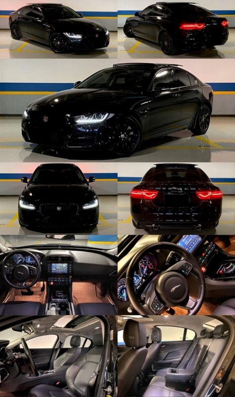 Black Jaguar Car Aesthetic, Jaguar Xf Black, Jaguar Sedan, Black Jaguar Car, Jaguar Aesthetic, Dodge Charger Models, Jaguar Xjl, Jaguar Auto, Jaguar (cars)