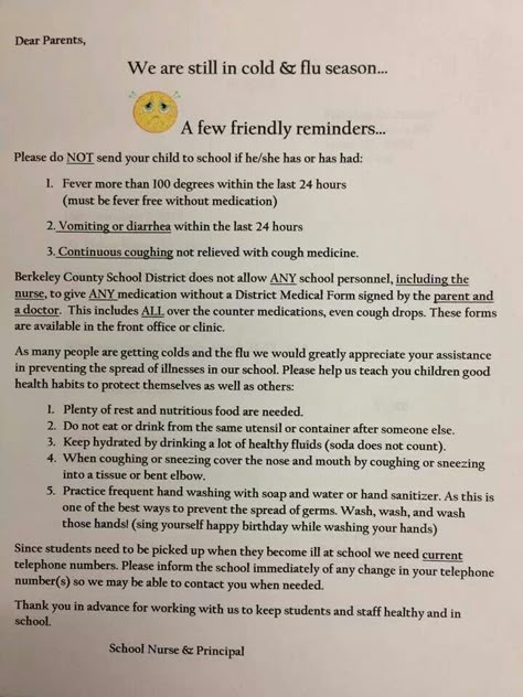 School Nurse note to parents  - repinned by @PediaStaff – Please Visit  ht.ly/63sNt for all our ped therapy, school psych, school nursing & special ed pins School Nurse Notes To Parents, School Nurse Newsletter Ideas, School Nurse Office Door, Letters To Parents, School Nurse Elementary, Nurse Clinic, School Clinic, Nursing Ideas, Nurse Bulletin Board