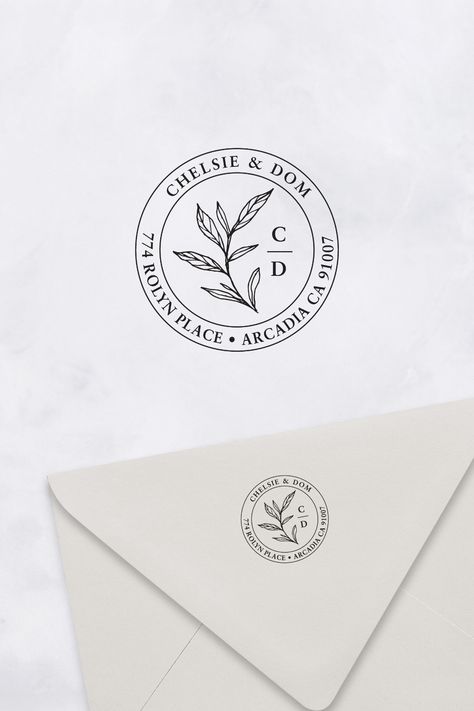 Botany Custom Return Address Stamp Wedding Return Address, Address Embosser, Address Stamps Personalized Self Inking, Return Address Stamp Zazzle, Return Address Stamp Wedding, Custom Return Address Stamp, Wedding Address, Letterpress Wedding, Return Address Stamp