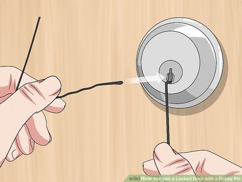 How to Open a Locked Door with a Bobby Pin: 11 Steps Picking Locks, Locked Door, Lock Picking Tools, Lock Pick, Deadbolt Lock, Survival Skills Life Hacks, Tool Storage Diy, Electronics Mini Projects, Diy Things