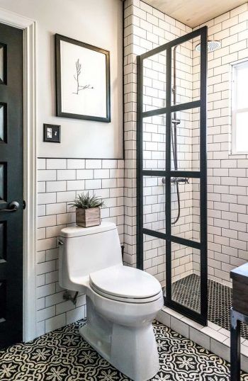 Makeover Kamar Mandi, Mini Bathroom, Small Shower Remodel, Tile Remodel, Tiny House Bathroom, Diy Bathroom Remodel, Bathroom Remodel Designs, Trendy Bathroom, Small Bathroom Design