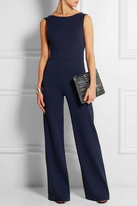 Fashion Afrikaanse Mode, Crepe Jumpsuit, Roland Mouret, Work Attire, Outfit Casual, Net A Porter, Look Fashion, Evening Wear, Work Outfit