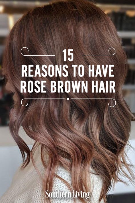 Rose Brown Hair, Rose Gold Hair Brunette, Hair Color For Brown Eyes, Brilliant Brunette, Gold Hair Colors, Hair Color Rose Gold, Spring Hair Color, Fall Hair Color For Brunettes, Rosé Brown