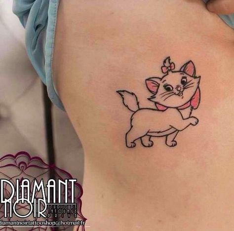 Marie Tattoo Aristocats Outline, Marie From Aristocats Tattoo, Disney Cats Tattoo, Marie Cat Tattoo, Disney Cat Tattoo, The Aristocats Tattoo, Marie Tattoo Aristocats, Marie Aristocats Tattoo, Aristocats Tattoo