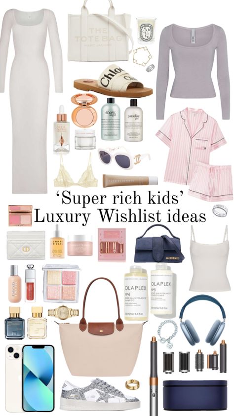 Super rich kids Wishlist 💵 #wishlist #richkids Girly Christmas Gifts, Basic Girl, Super Rich Kids, Future Clothes, Super Rich, Dream Gift, Lazy Day Outfits, Rich Kids, Stockholm Fashion