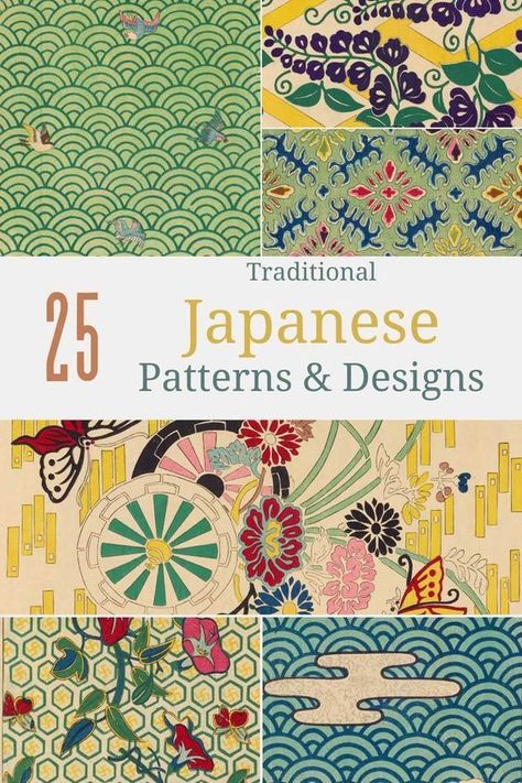 Immerse yourself in the rich heritage of Japan with our curated collection of 25 traditional patterns. Perfect for art projects or home decor, these printables capture the timeless beauty of Japanese design. In the Public Domain and free to use commerically. Traditional Japanese Fabric Patterns, Japanese Textiles Patterns, Japanese Prints Pattern, Japanese Fabric Prints, Kimono Pattern Design, Paper Patterns Design, Denim Kimono, Printable Paper Patterns, Decorated Paper