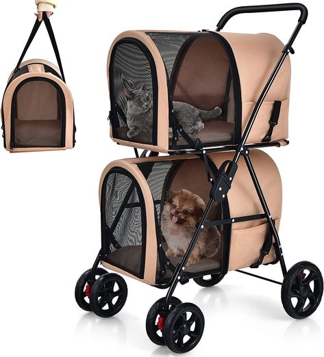 This spacious and durable stroller features two detachable carrier bags for convenience and comfort. 🛒💼 It's perfect for walks, trips to the park, or vet visits. 🚶‍♀️🏞️ Give your pets a luxurious ride with adjustable handles, breathable mesh windows, and secure locking wheels. #PetStroller #DoublePetStroller #DogStroller #CatStroller #PetTransportation #PetCarrier #PetTravel #PetSupplies #PetProducts #AmazonFinds Cat Stroller, Pet Strollers, Dog Stroller, Pet Stroller, Travel Carrier, Travel Stroller, Pet Crate, Cat Travel, Cat Carrier