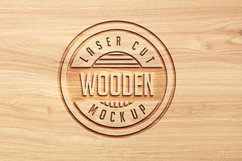 Logo Mock Ups Wood Style Template PSD Wooden Logo, Logo Mockups Psd, Logo Presentation, Wood Logo, Free Psd Mockups Templates, Bold Logo, Psd Mockup Template, Logo Mockup, Branding Mockups