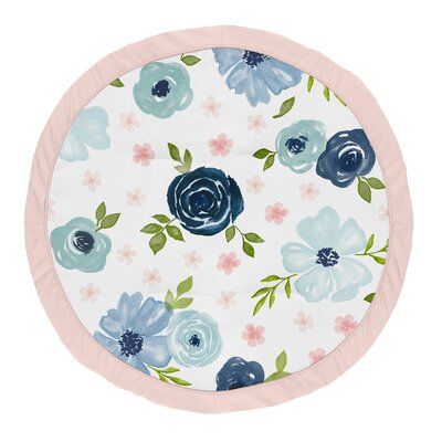 Round Play Mat, Baby Tummy Time, Flower Branding, Sweet Jojo Designs, Watercolor Floral Print, Nursery Bedding Sets, Nursery Accessories, Play Mats, Baby Fabric