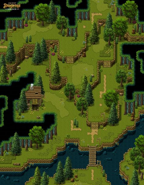 Candacis' Resources and Map-Design | RPG Maker Resources Pixel Map, Rpg Maker Vx, Pixel Life, Maps Aesthetic, Idle Game, Forest Map, Game Map, Pixel Art Landscape, Pixel Art Background