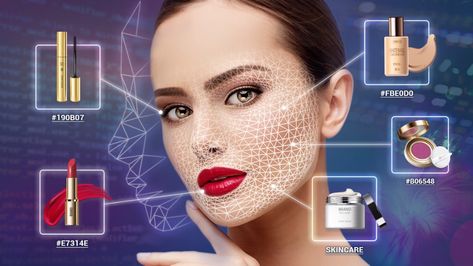 The definitive guide for beauty tech and everything else you should know, including augmented reality virtual try-on, artificial intelligent skin tech and more. Makeup Photoshop, Industry Illustration, Photoshop App, Virtual Makeup, Makeup App, Beauty Tech, Cover Design Inspiration, Beauty Technology, Smartphone Features