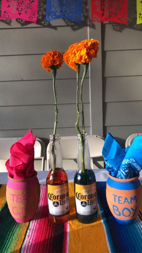 Mexican Gender Reveal Party Decorations, Gender Reveal Ideas Mexican Theme, Senor Or Senorita Gender Reveal Ideas, Mexican Themed Gender Reveal, Mexican Gender Reveal Ideas, Taco Gender Reveal Party, Mexican Gender Reveal Party, Baby Shower Mexican Theme, Senor Or Senorita Gender Reveal