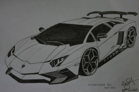 Lamborghini Aventador SV , Sketch by MZA Lamborghini Aventador Sketch, Lamborghini Aventador Drawing, Drawing Lamborghini, Lamborghini Sketch, Lamborghini Drawing, Lamborghini Art, Lamborghini Sv, New Tesla Roadster, Rolls Royce Car