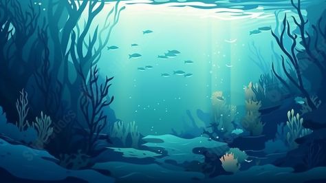 Under Water Background, Water Advertising, Fish Under Water, Water Cartoon, Under The Sea Background, Underwater Cartoon, Fish Cartoon, Underwater Background, Fish Background