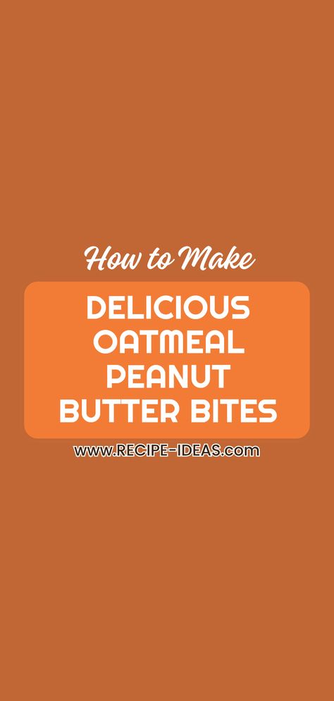 Discover a wholesome treat with these delicious oatmeal peanut butter energy bites. Perfect for snacking or a quick breakfast, these bites are loaded with nutrition while being super easy to make. Each ingredient adds its unique flavor and health benefits: oat meal for fiber, peanut butter for protein, and a touch of honey for sweetness. Whether you're prepping for your day or just need a tasty pick-me-up, these bites fit right in. Perfect for kids and adults alike, these energy bites will keep you fueled on the go and are great for lunchboxes or hiking snacks. Peanut Butter Energy Bites, Butter Bites, Oatmeal Peanut Butter, Delicious Oatmeal, Oat Meal, Peanut Butter Bites, Energy Bites Recipes, Hiking Snacks, Post Workout Snacks