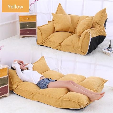 Floor Sofa Bed, Furniture Video, Gaming Sofa, Bed Lounge, Lazy Man, Cheap Flooring, Floor Sofa, Bed Floor, Bedroom Style