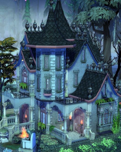 Sul sul simmers- here’s my first #sims4house built with the EP #lifeanddeath and the #basegame : it’s a #funeralhome in the world of #ravenwood It’s my entry to #grundrisschallenge46 hosted by @simfansde and it’s available on the gallery: ID Ibag2 - 20x30 lot in Mourningvale. #nocc #simstagram #sims4 #simtimes_de #sccregram #the_sims_collective @thesims @simscreatorscommunity @the_sims_collective @thesimsblog_everyday Sims 4 Ravenwood House, Sims 4 Ravenwood, Sims4 Builds, Sims Builds, The Sims 4, The Gallery, The Sims, Sims 4, Gaming