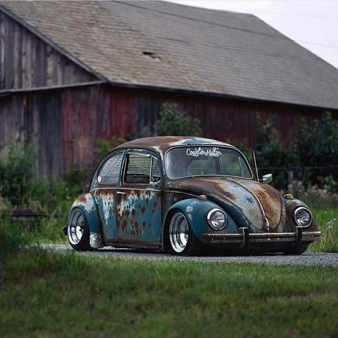 Beetle Rat Rod, Vw Beetle Rat Rod, Vw Bug Rat Rod, Rat Look Car, Vw Beetle Custom, Wv Beetle, Vw Bug Slammed, Vw Caddy Mk1, Custom Vw Bug