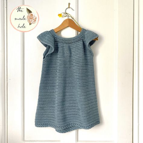 Beginner Dress Pattern, Crochet Cafe, Toddler Crochet Patterns, Crochet Baby Dress Free Pattern, Vestidos Bebe Crochet, Crochet Toddler Dress, Toddler Dress Patterns, Crochet Dress Pattern Free, Toddler Patterns