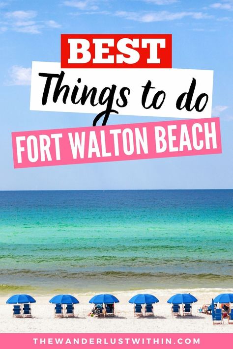 things to do in fort walton beach florida family vacations Okaloosa Island Florida, Destin Florida Restaurants, Florida Keys Road Trip, Florida Vacation Spots, Fort Walton Beach Florida, Florida Keys Beaches, Florida Pictures, Florida Attractions, Alabama Beaches