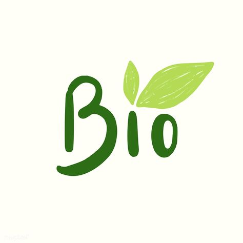 The word bio typography vector | free image by rawpixel.com Bio Logo Design, Biology Logo Design, Organic Typography, Food Branding Design, Market Logo Design, Bio Illustration, Healthy Food Branding, Bio Logo, Organic Food Logo