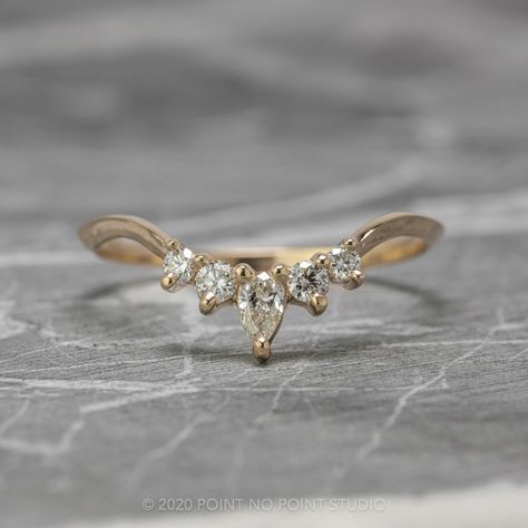 Diamond Contour Wedding Band, Cassiopeia Setting, Knife Edge, 14K Yellow Gold Knife Edge Wedding Band, Engagement Ring Pictures, Contour Wedding Band, Band Wedding Ring, Unique Wedding Ring, Moissanite Band, Moissanite Diamond Rings, Ring Styles, Rose Gold Band