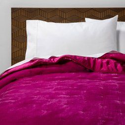 Opalhouse : Bedding : Target Jennie Bedroom, Bedroom Sheets, Pinterest Bedroom, Velvet Bedroom, Lux Decor, Pink Comforter, Velvet Quilt, Velvet Bed, Maximalism