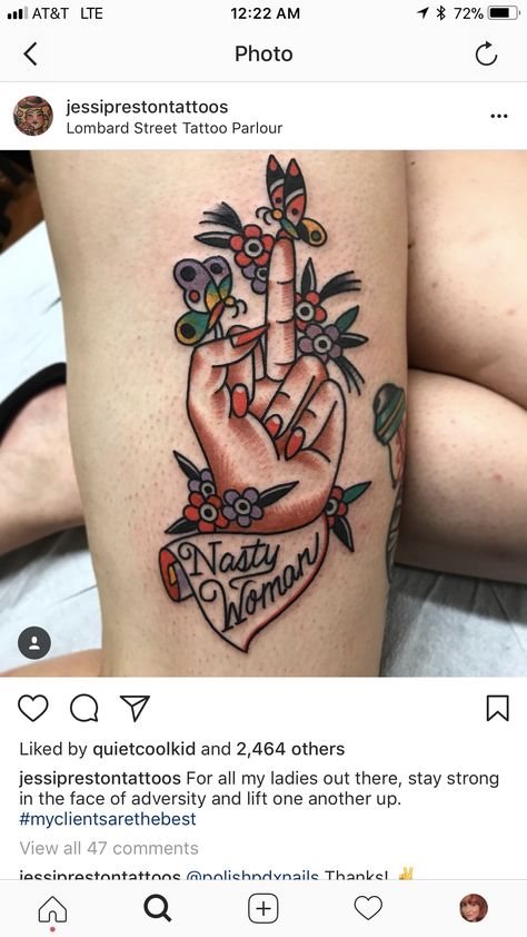 American Traditional Feminist Tattoo, Feminist Tattoos Traditional, Traditional Feminist Tattoo, Traditional Tattoo Quotes, Sarah Tattoo, Feminist Tattoo, Pin Up Girl Tattoo, P Tattoo, Traditional Tattoo Designs