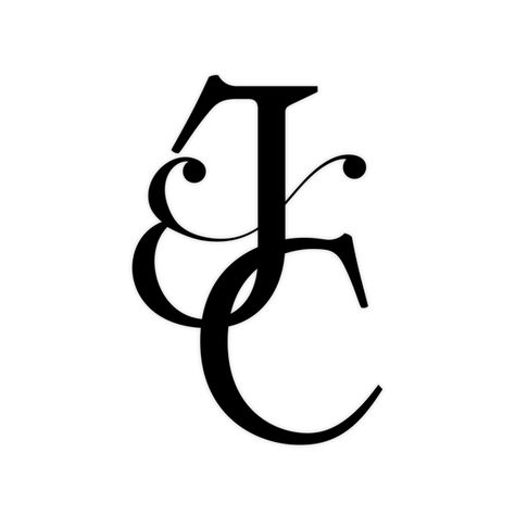 C And J Initial Tattoo, J Calligraphy, Cursive J, Free Monogram Fonts, Wedding Logo Design, Projets Cricut, Initial Tattoo, Tattoo Lettering Fonts, Online Logo Design