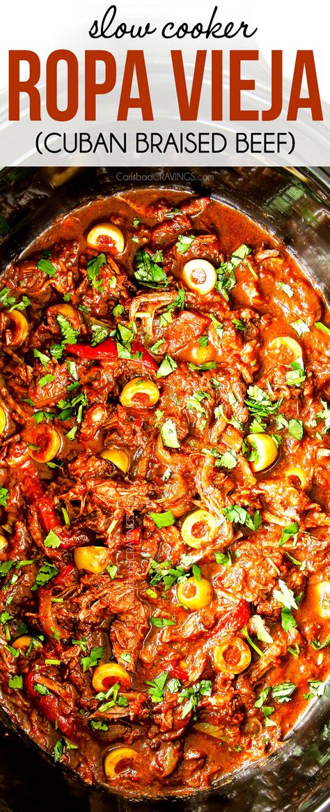 EAYS Slow Cooker Ropa Vieja + VIDEO (Make ahead, freezer instructions) Crock Pot Ropa Vieja, Slow Cooker Ropa Vieja, Ropa Vieja Recipe Slow Cooker, Ropa Vieja Recipe Instant Pot, Puerto Rican Recipe, Ropa Vieja Recipe, Western Recipes, Dinner 2023, Hispanic Recipes