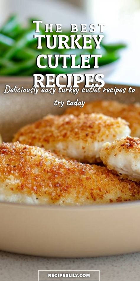 I love whipping up these incredibly tasty and easy turkey cutlet recipes! Perfect for a quick dinner, they are tender, flavorful, and always a hit at the table. Try them out and enjoy a delightful meal! Turkey Medallions Recipes, Turkey Cutlet Recipes Healthy, Turkey Breast Cutlet Recipes, Turkey Cutlet Recipes, Cutlet Recipes, Turkey Chops, Turkey Cutlets, Healthy Meal Ideas, Cutlets Recipes