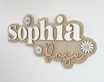 Large Custom Wood Name Sign, Nursery Name Sign, Boho Girl Name Sign, Above Crib Sign, Layered Baby Name Sign, Boy Name Sign, Cut Out Sign Name Above Crib, Name Sign Above Crib, Nursery Name Sign Girl, Photo Frame Prop, Nursery Name Sign, Wood Name Sign, Laser Ideas, Boy Name, Wood Names