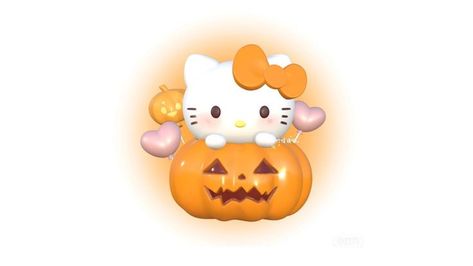 im sooo excited for halloween ngl Sanrio Laptop Wallpaper, Halloween Laptop Wallpaper, Halloween Sanrio, Hello Kitty Halloween, Laptop Wallpaper, Pumpkin Carving, Hello Kitty, Kitty, Laptop