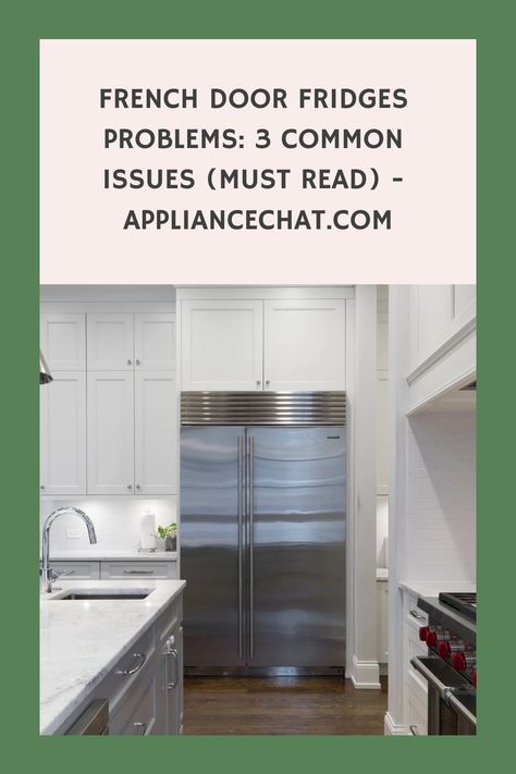 In the 1990s, French-door refrigerators were introduced, making it easier to reach items on the bottom of the fridge without having to lean over. The drawer is also tall enough for you to reach in and grab whatever you need from the freezer. They became hugely popular and as a result, there is now p… Refrigerator Without Freezer, Refrigerator Ideas, French Door Fridge, Door Fridge, Fridge French Door, Refrigerator Repair, Frigidaire Gallery, Room Addition, English Kitchens