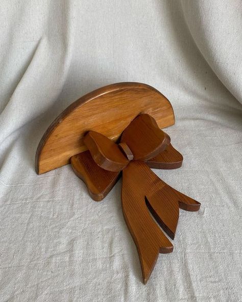 House Trinkets, Bow Shelf, Heart Shelf, Heart House, Room Ornaments, Brooklyn House, Kindred Soul, Wooden Bow, Whimsical Home