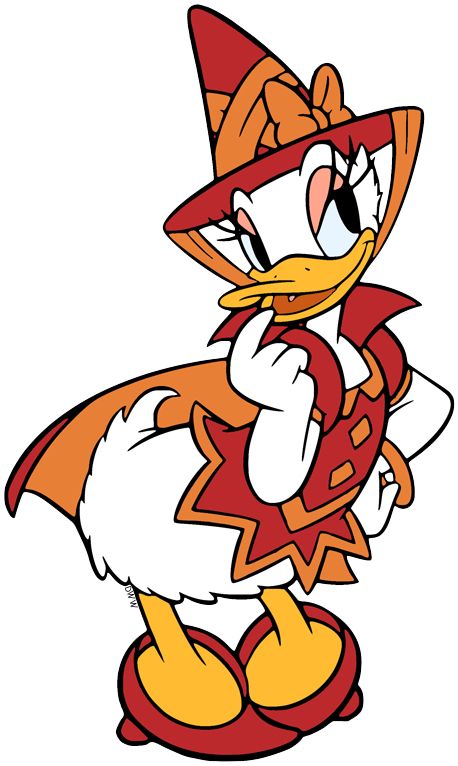 Halloween Daisy Duck, Disney Halloween Clipart, Disney Halloween Drawings, Disney Halloween Characters, Halloween Disney Characters, Daisy Duck Halloween, Goofy Halloween, Spooky Cakes, Fall Characters