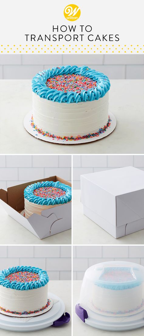 How To Pack A Cake For Travel, Transport Cake Ideas, Transport Cake, Cake Transport, Cupcake Decorating Ideas, Using Fondant, Fairy Cupcakes, Frosting Techniques, Baking Homemade